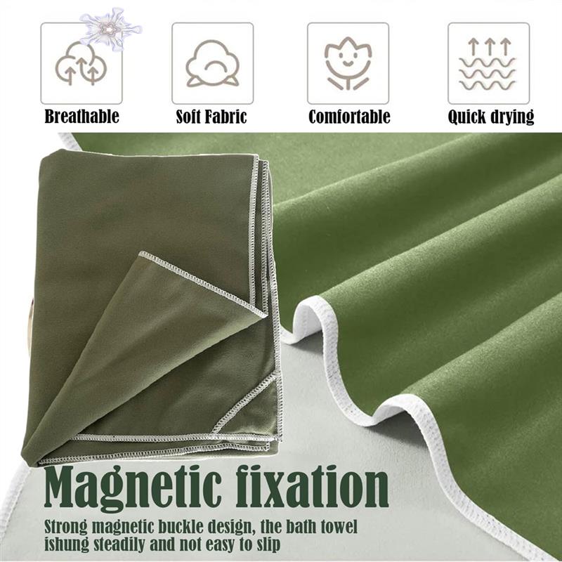 Multifunctional Magnetic Outdoor Towel – Quick-Dry Coral Fleece, Travel-Friendly