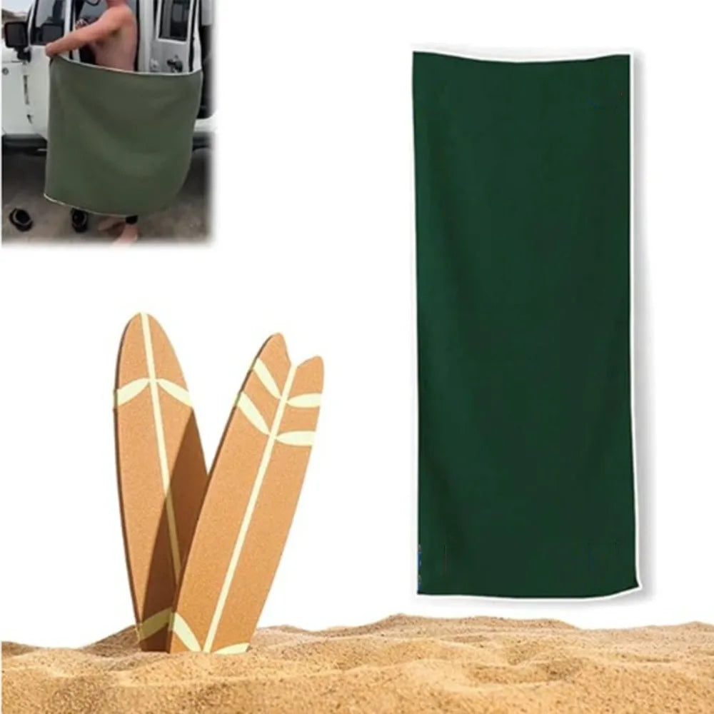 Multifunctional Magnetic Outdoor Towel – Quick-Dry Coral Fleece, Travel-Friendly
