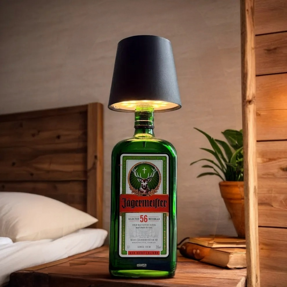Upcycled Bottle Night Lamp – Touch Sensor & Mood Lighting