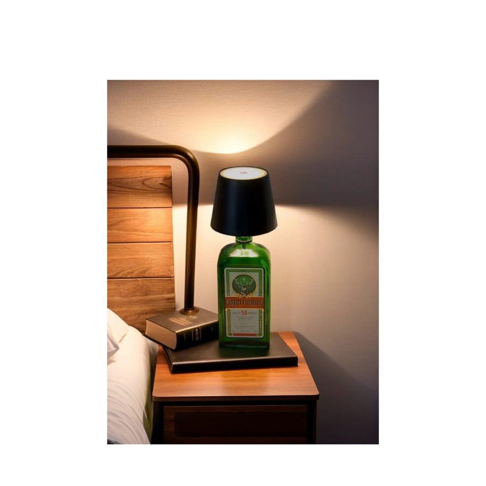 Upcycled Bottle Night Lamp – Touch Sensor & Mood Lighting