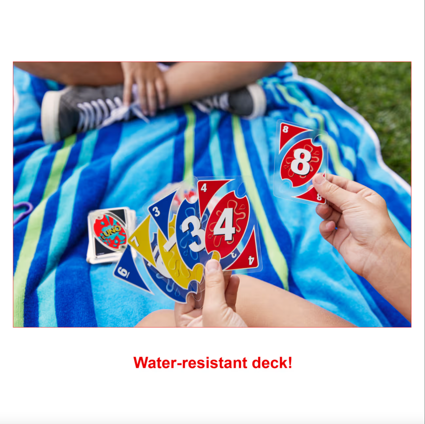 UNO Splash – The Ultimate Waterproof Card Game for Outdoor Adventures, Summer Fun & Travel