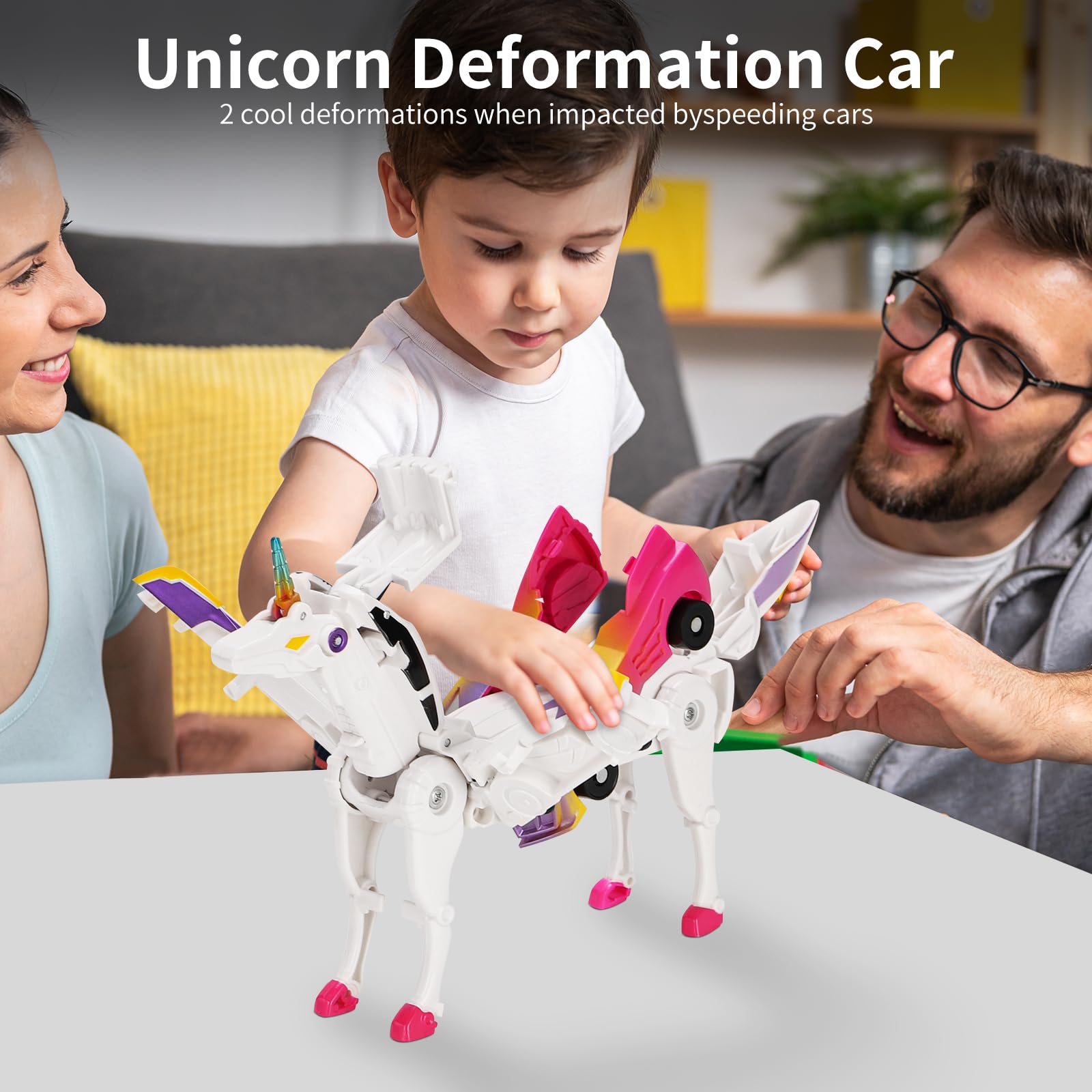 Transforming Unicorn Robot Cars – 2 in 1 Magical Toy for Kids