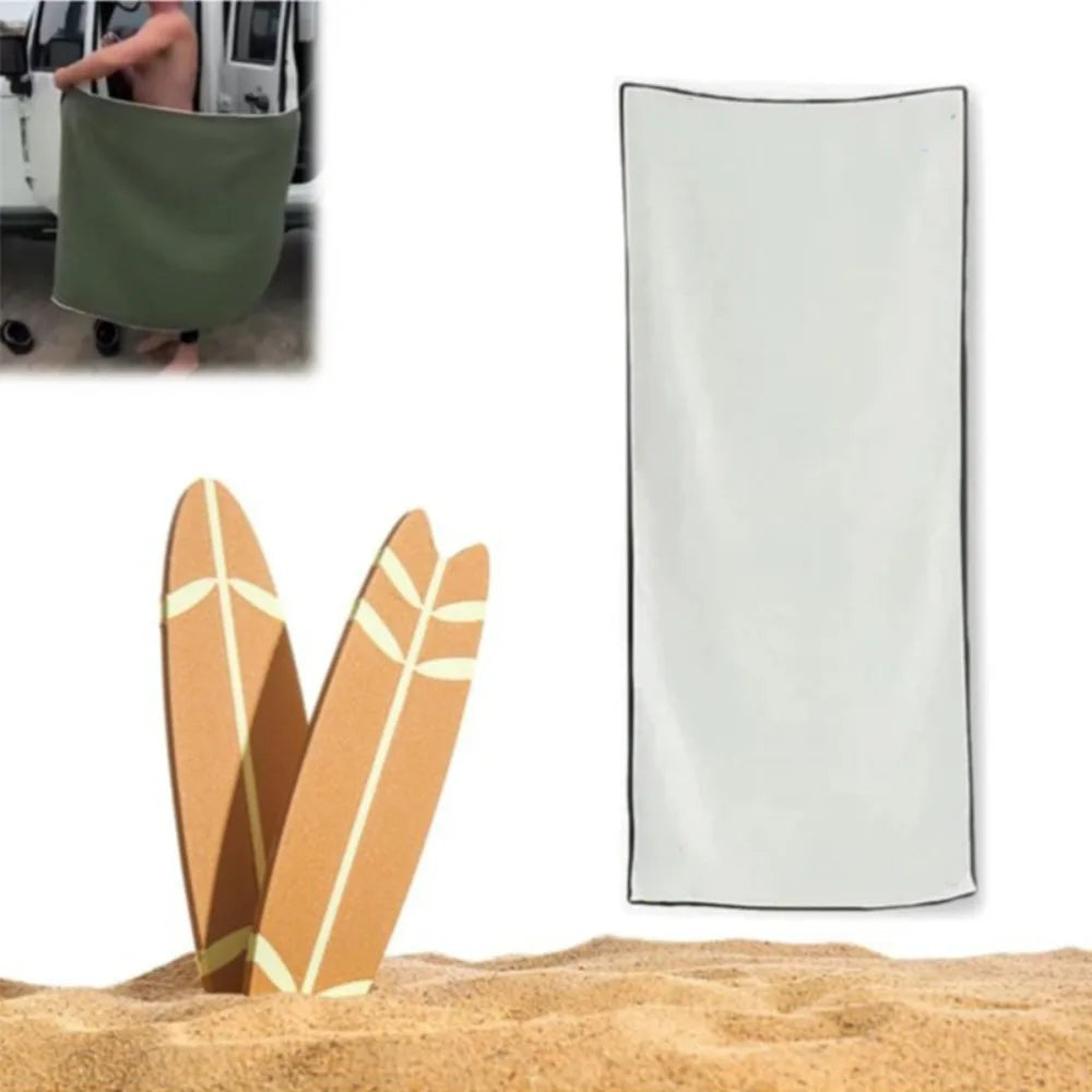 Multifunctional Magnetic Outdoor Towel – Quick-Dry Coral Fleece, Travel-Friendly