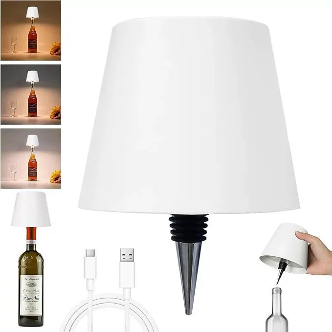 Upcycled Bottle Night Lamp – Touch Sensor & Mood Lighting