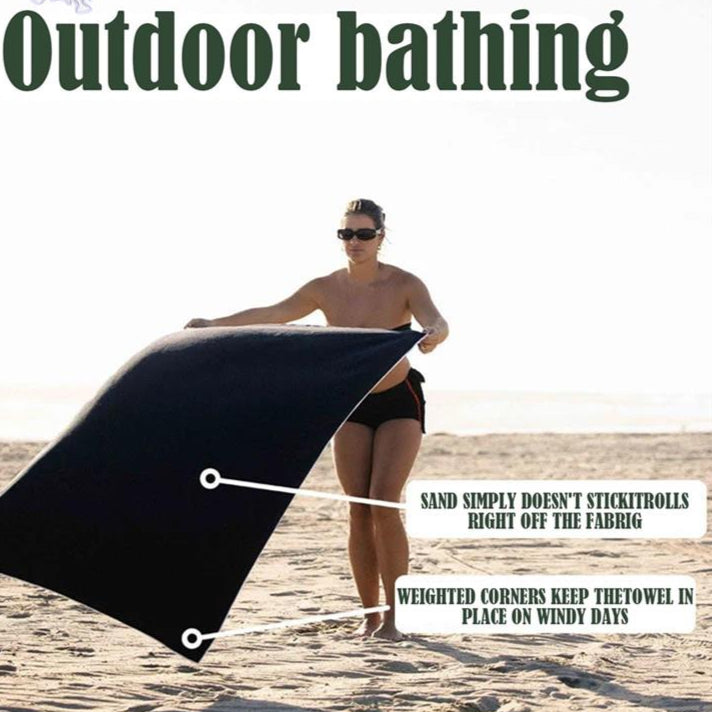 Multifunctional Magnetic Outdoor Towel – Quick-Dry Coral Fleece, Travel-Friendly